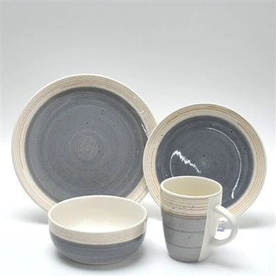 16pcs Mystic Grey Chip 저항식 식탁