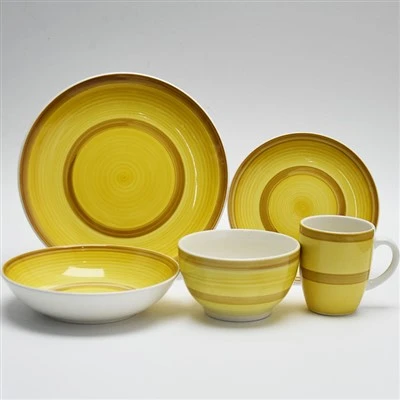 30pcs Sprials 손으로 그린 식기 세트